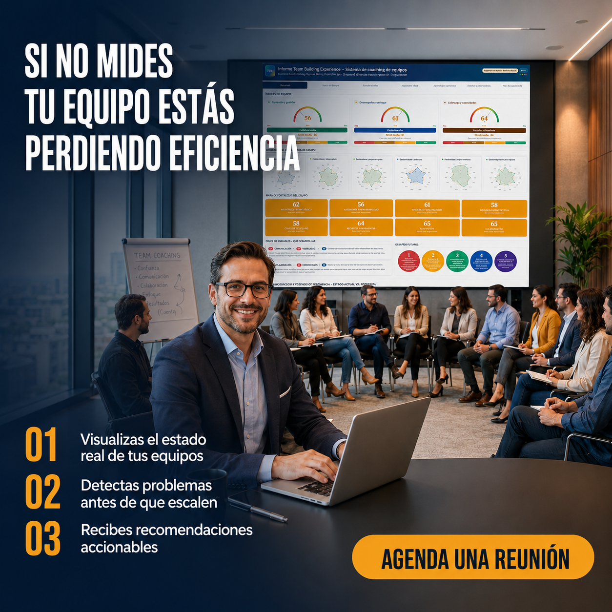 Dashboard ejecutivo Lead Up Corporate